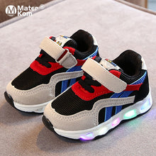 Load image into Gallery viewer, Size 21-30 Children's Led Shoes Boys Girls Lighted Sneakers Glowing Shoes for Kid Sneakers Boys Baby Sneakers with Luminous Sole