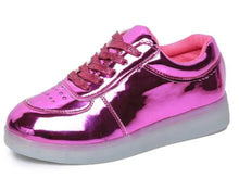 Load image into Gallery viewer, UncleJerry Size 31-46 USB chargering Led Shoes for kids & adults Light Up Sneakers for boys girls men women Glowing Party Shoes