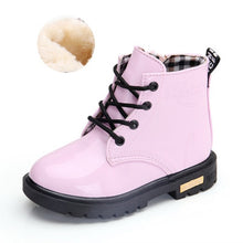 Load image into Gallery viewer, NEW 2020 Girls Leather Boots Boys Shoes Spring Autumn PU Leather Children Boots Fashion Toddler Kids Boots Warm Winter Boots 3BB