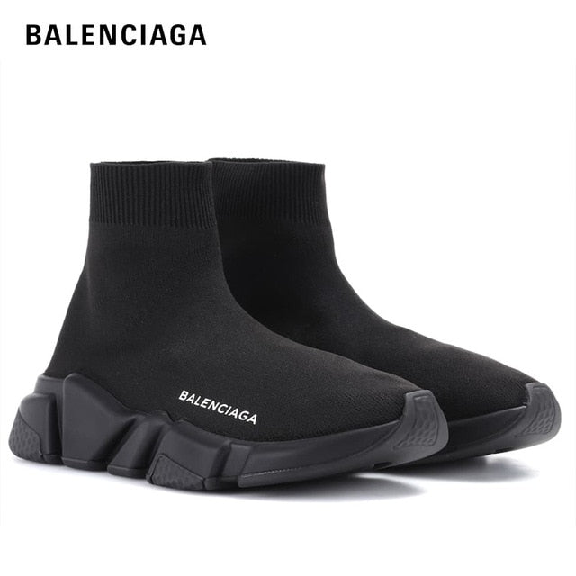 2020 Balenciaga Speed Sneaker Woman Man High Top Running Sports Girls Shoes Knitting Sock Speed Trainer For Men