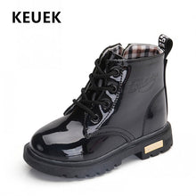 Load image into Gallery viewer, NEW 2020 Girls Leather Boots Boys Shoes Spring Autumn PU Leather Children Boots Fashion Toddler Kids Boots Warm Winter Boots 3BB

